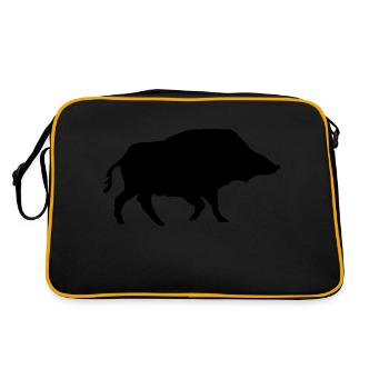 Boar - Retro Bag - black/gold - Back