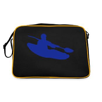 canoe kayak - Sac Retro - noir/or - Dos