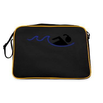 swimming - Retro Bag - black/gold - Back