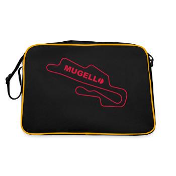 Race Mugello - Retro Tasche - Schwarz/Gold - Hinten