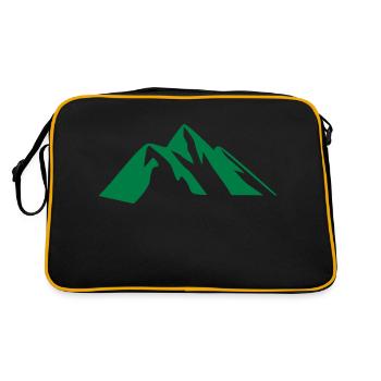 Sommet de montagne - Sac Retro - noir/or - Dos
