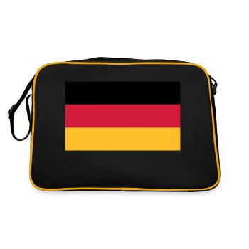 drapeau de l'allemagne - Sac Retro - noir/or - Dos