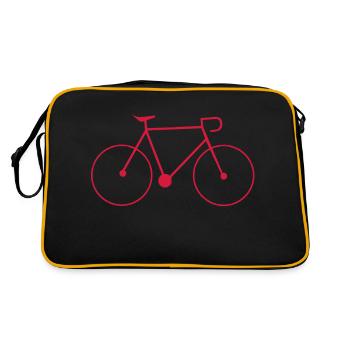 bike singlespeed fixie bicycle - Retro Bag - black/gold - Back