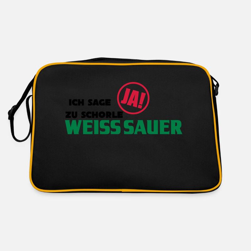 Ich sage ja zu Schorle! Retro Tasche