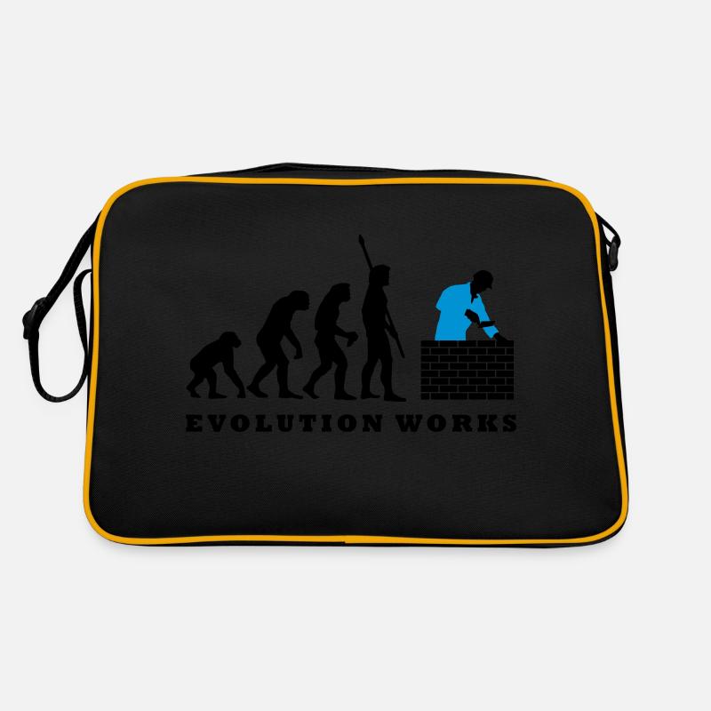 evolution_maurer_b_2c - Retro Tasche - Schwarz/Gold