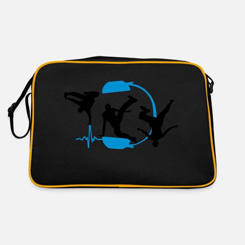 breakdancer - Retro Tasche - Schwarz/Gold