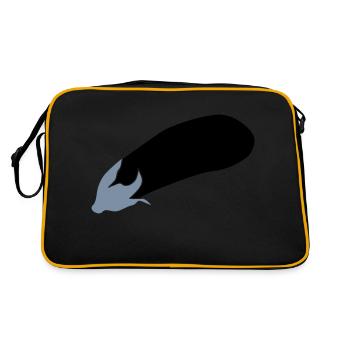 aubergine - Sac Retro - noir/or - Dos