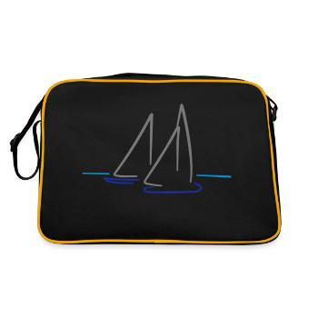 bateau - Sac Retro - noir/or - Dos