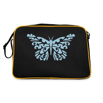 papillon tribal butterfly 11025 - Sac Retro - noir/or - Dos