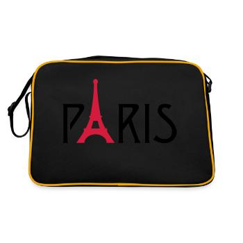 Paris Eiffel Tower - Retro Bag - black/gold - Back