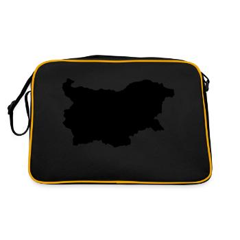 Bulgaria map - Retro Bag - black/gold - Back