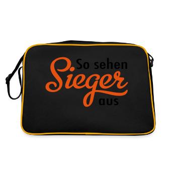 Winner - Retro Bag - black/gold - Back