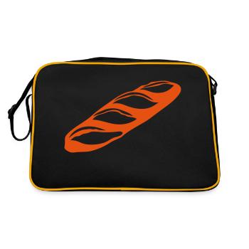 baguette bread 1 - Retro Bag - black/gold - Back