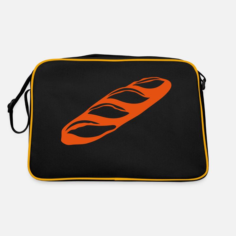 Baguette 1 - Retro Tasche - Schwarz/Gold