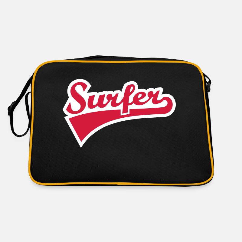Surfer - Sac Retro - noir/or