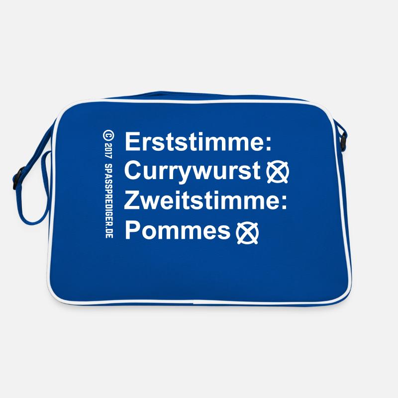 Erststimme Currywurst Retro Tasche