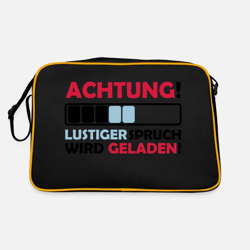 lustiger spruch Retro Tasche