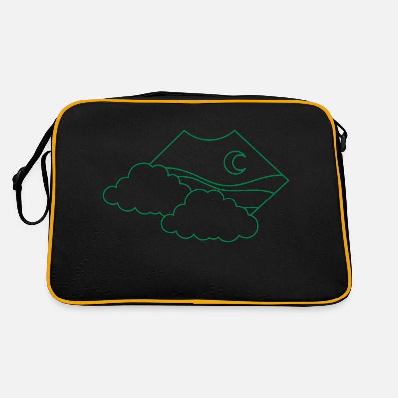 BOHO cloud above moon Retro Bag