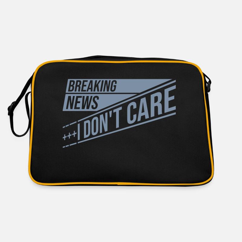 Breaking news don't care Retro Bag