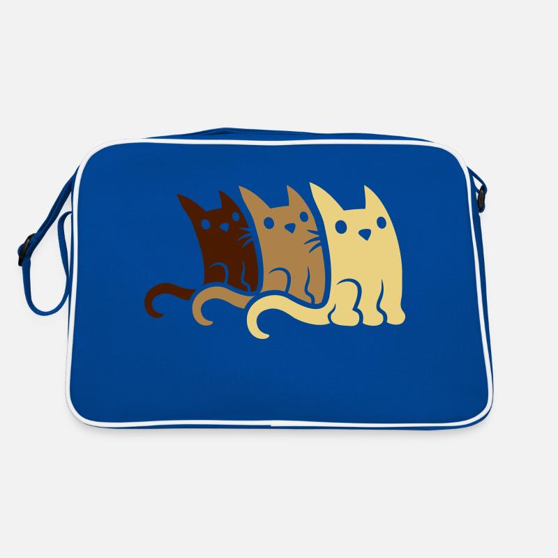 Équipage 3 chats mignons Sac Retro