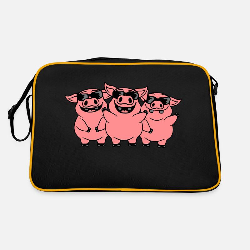 Lunettes de soleil Cool Pigs Équipe Sac Retro