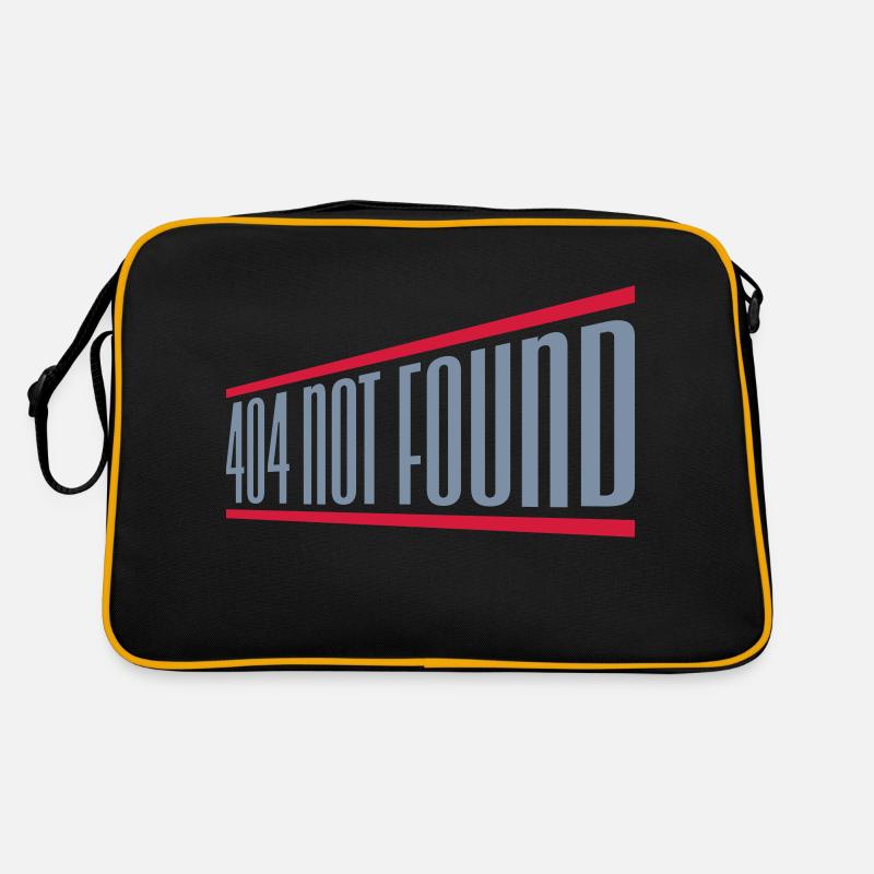 404 not found computer Retro Bag