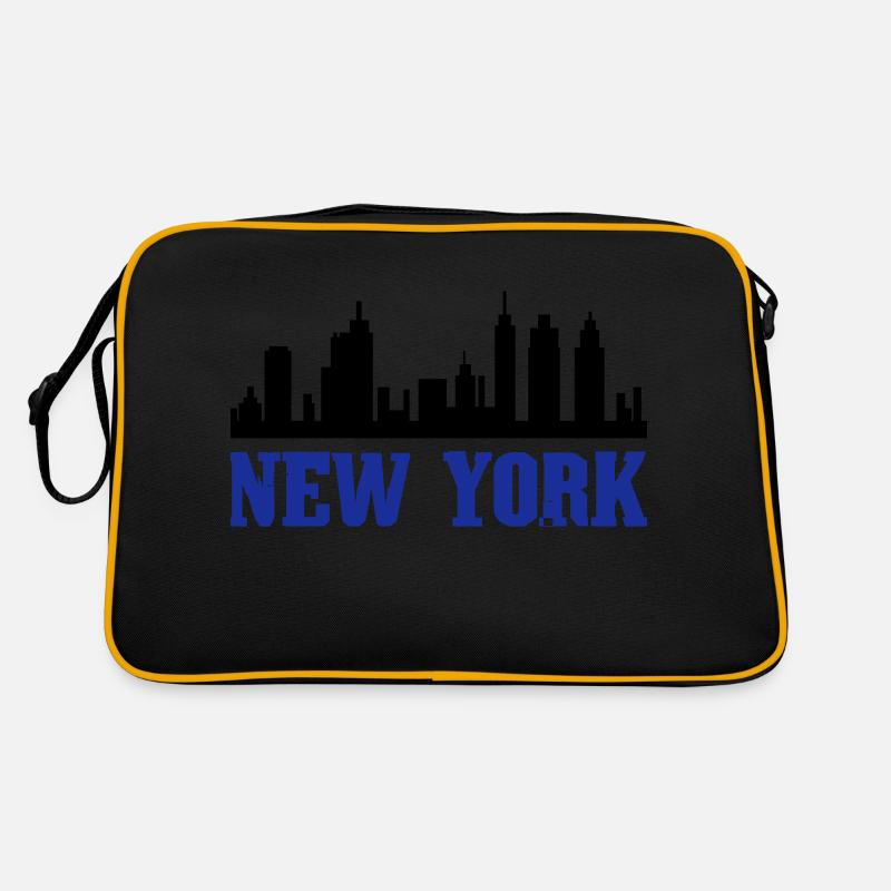 New York - Retro Bag - black/gold