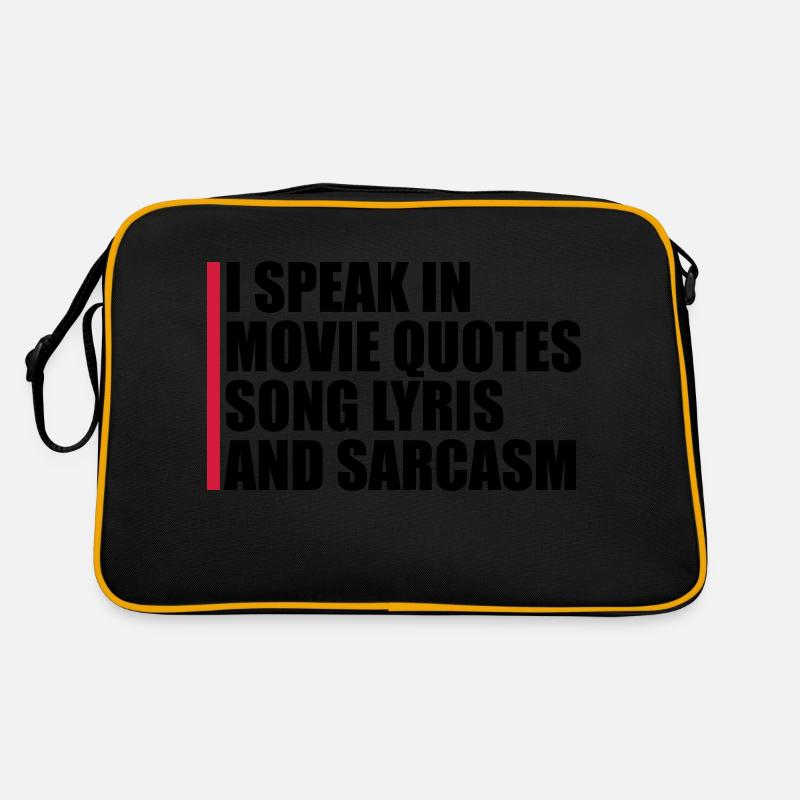 speak lyrics and sarcasm Retro Tasche