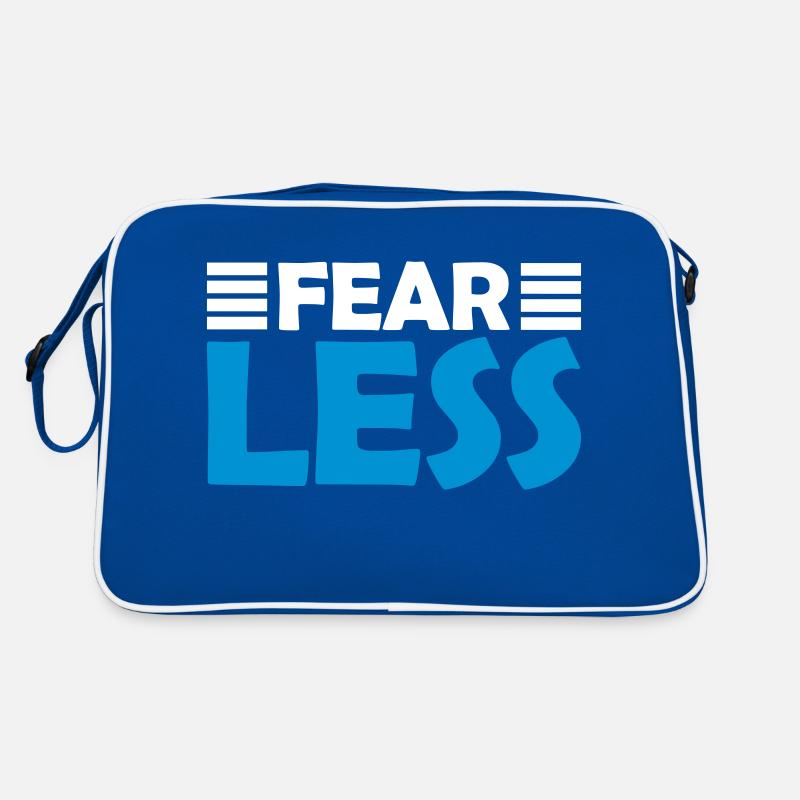 fearless Text Zitat Design Retro Tasche