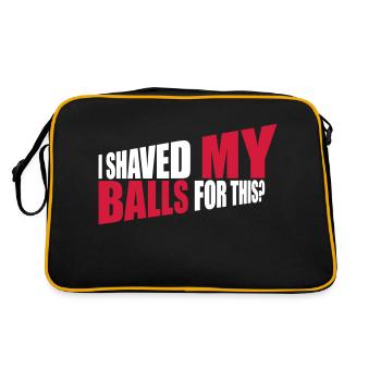 Je me suis rasé les couilles - Sac Retro - noir/or - Dos