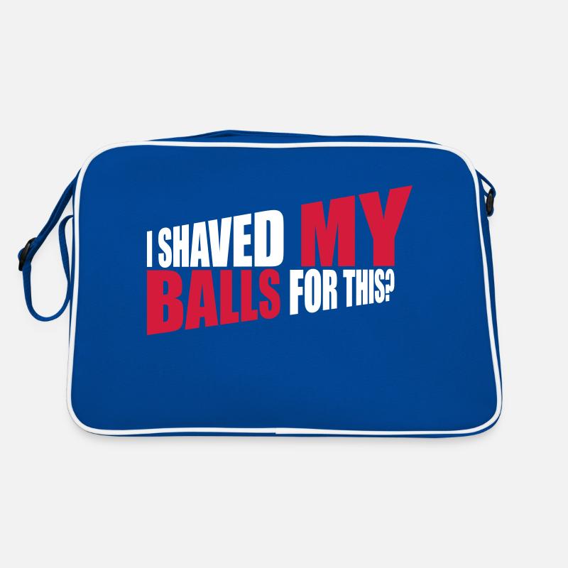 I shaved my balls Retro Tasche