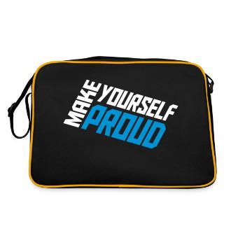 Faites-vous fier de la citation - Sac Retro - noir/or - Dos