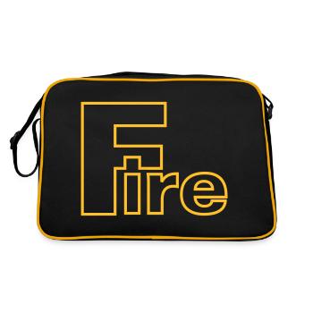 Feu - Sac Retro - noir/or - Dos