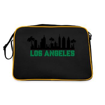 Los Angeles - Sac Retro - noir/or - Dos