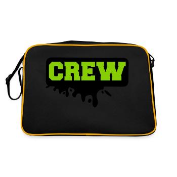 crew - Retro Bag - black/gold - Back