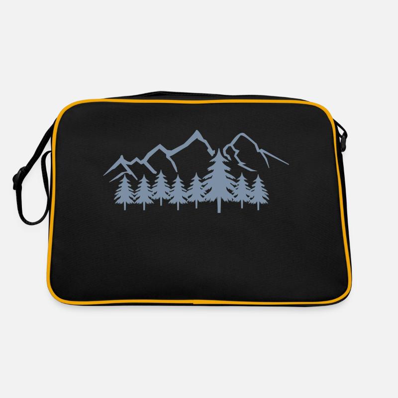 mountains 01 Retro Tasche