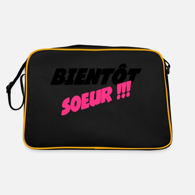 Bald eine SCHWESTER Retro Tasche