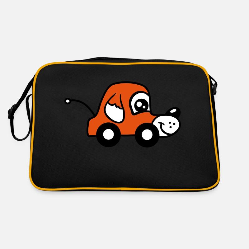 Dog Car Toy Remote Controlled Driving Wheels Cute Retro Bag