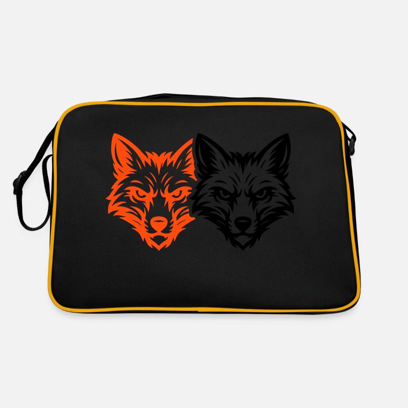 Fuchs Kopf Team Retro Tasche