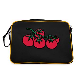 tomaten / tomato - Retro Tasche - Schwarz/Gold - Hinten