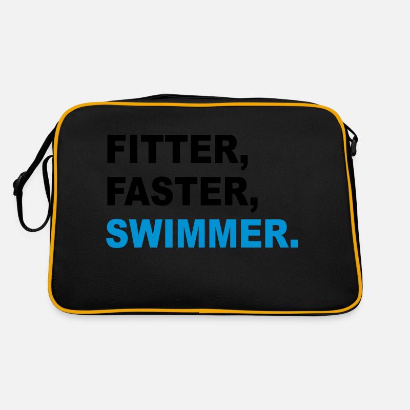 schwimmen Retro Tasche