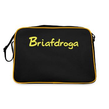 Briefträger Post Österreich - Retro Tasche - Schwarz/Gold - Hinten