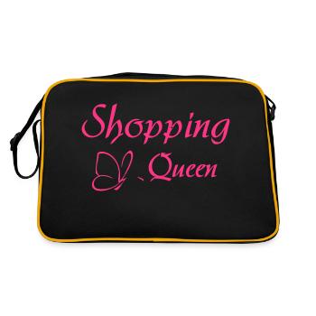 SHOPPING QUEEN - Sac Retro - noir/or - Dos