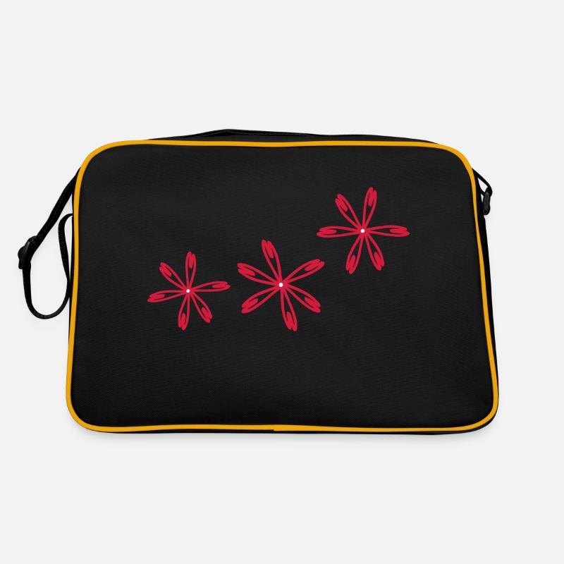 Red cosmos flower Retro Bag