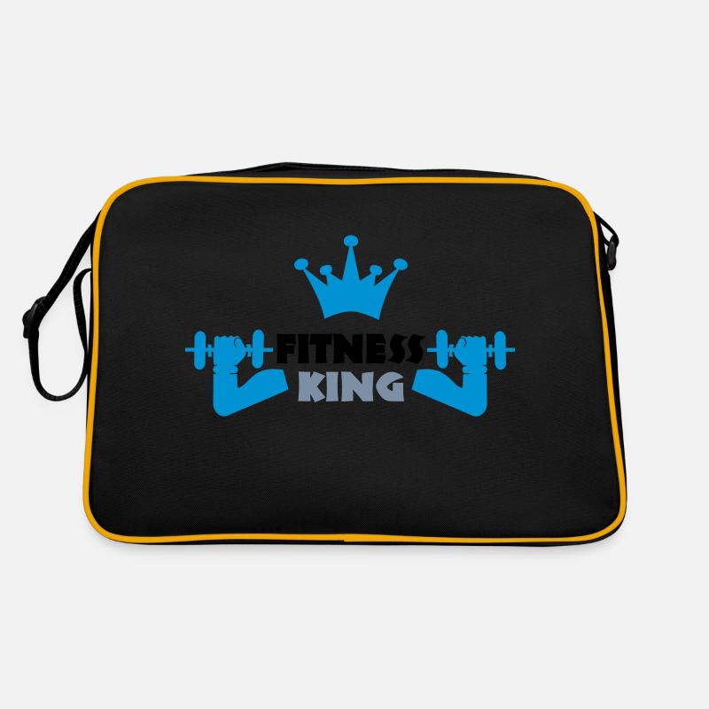 sport - Retro Tasche - Schwarz/Gold