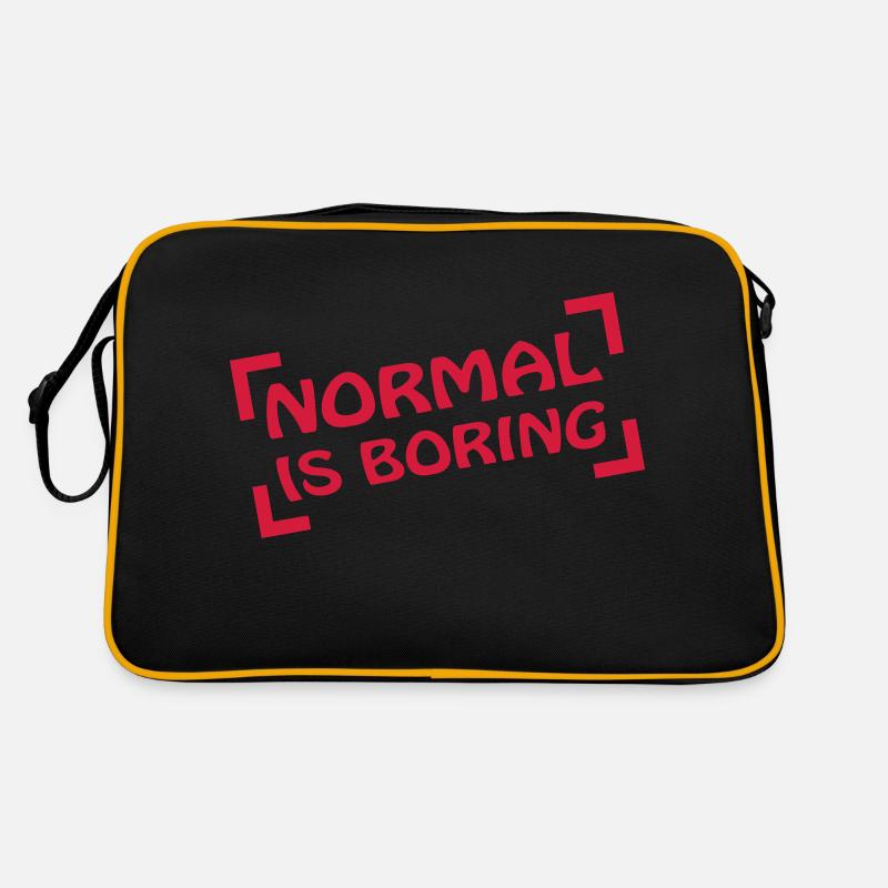 Normal Is Boring Frame Retro Tasche