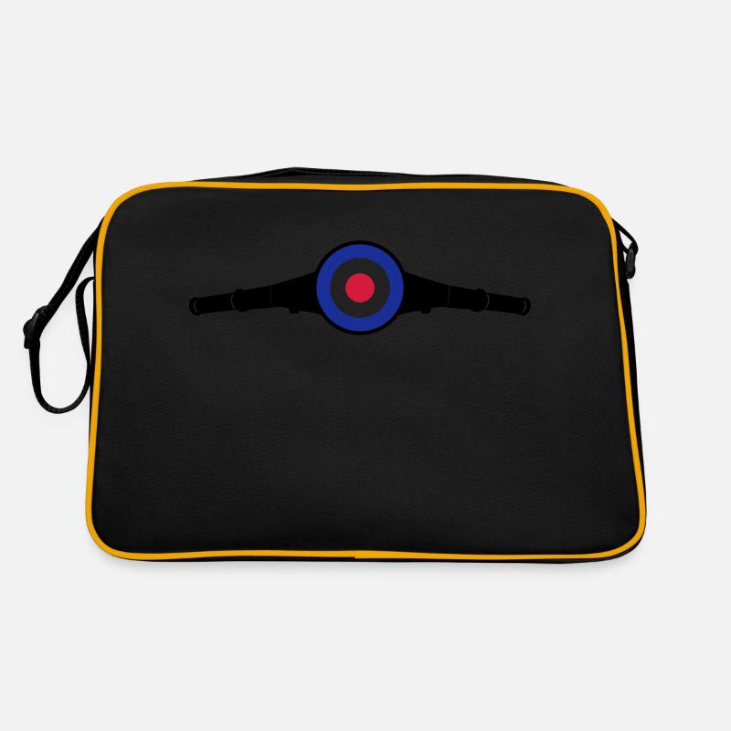 Lenkkopf Target - Retro Tasche - Schwarz/Gold