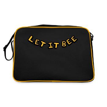 Let It Be Imker Logo - Retro Bag - black/gold - Back