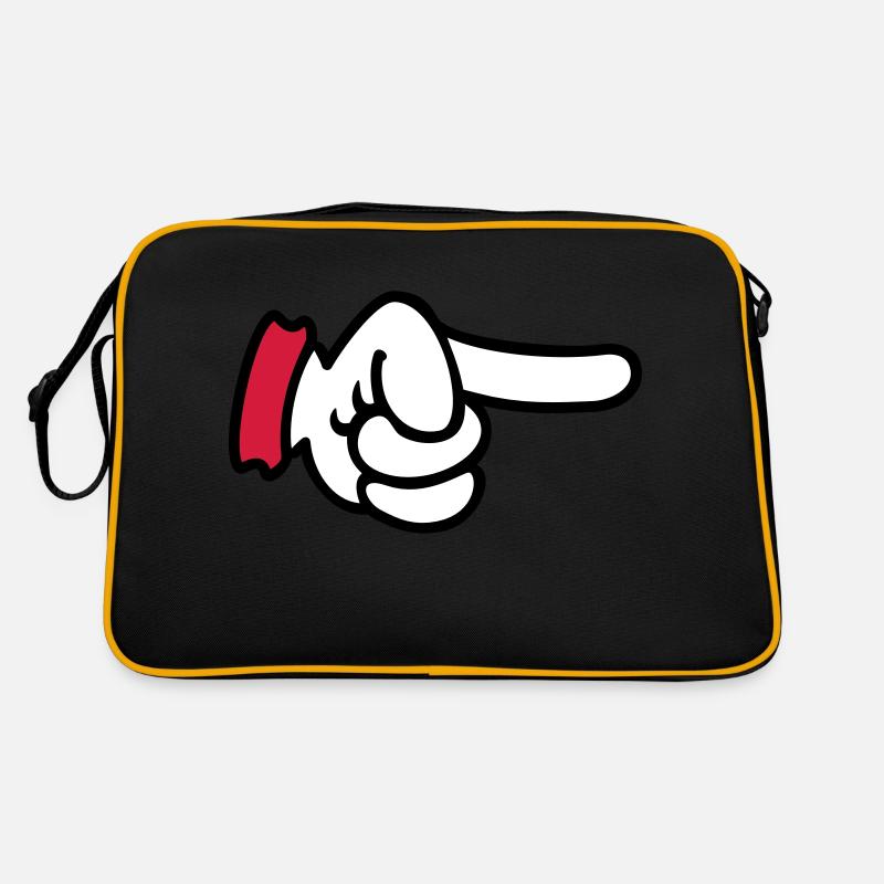 pointing finger / Zeigefinger (3c) Retro Tasche