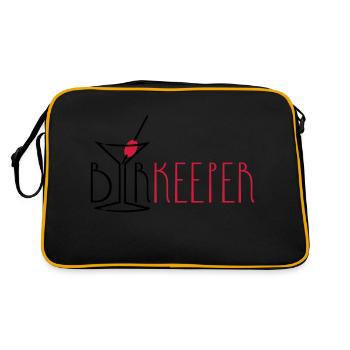 barkeeper (cocktail glass, 2c) - Retro Bag - black/gold - Back